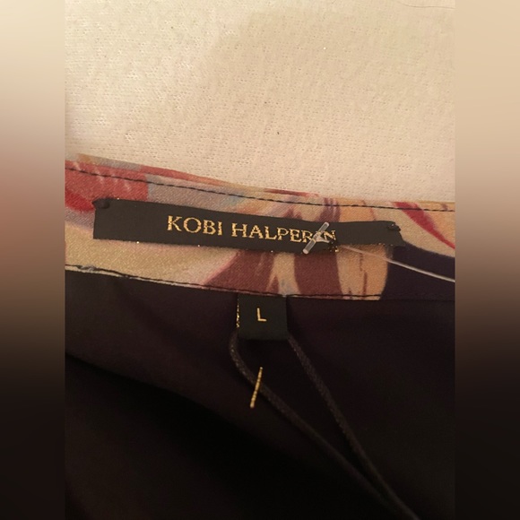 Kobi Halperin Alice Flora Hammered Satin Dress - Picture 6 of 6